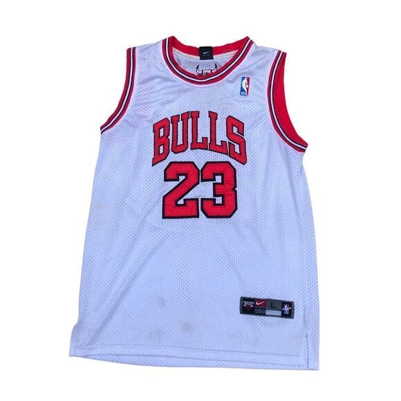 Vintage Nike X NBA Chicago Bulls Jersey Michael Jordan Jersey Large - Picture 2 of 5